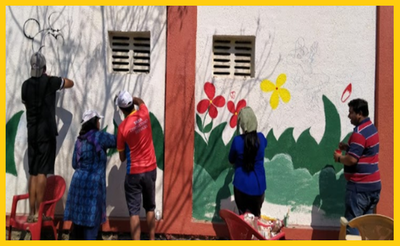 Volunteers rejuvenating rural school